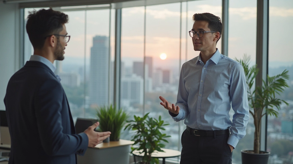 Менторство в современном деловом офисе в Казахстане